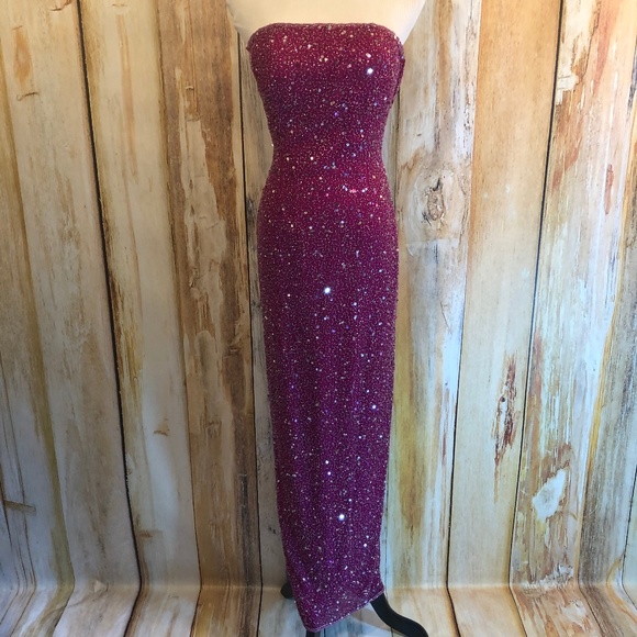 Scala Dresses & Skirts - Scala Fuchsia Pink Long Formal Dress XS EUC!
